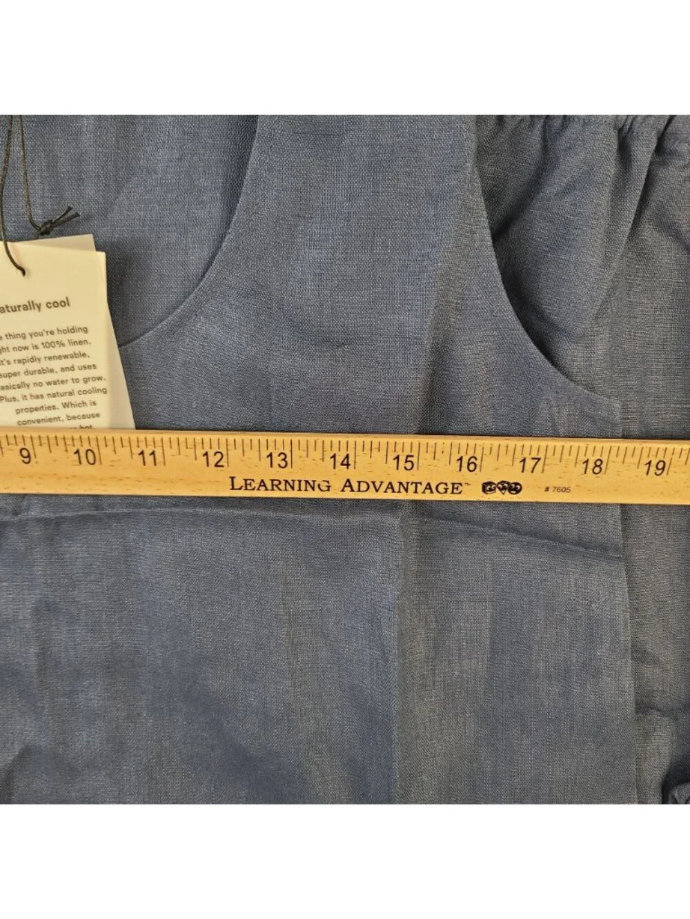 NEW Reformation Blue Linen Tank Top & Wide-Leg Pants Set Sleeveless Women's Sz M